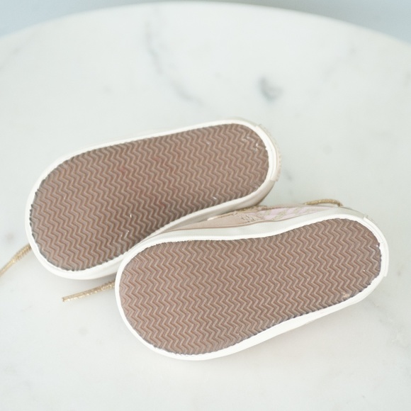 Sperry Baby Girls 2M Pink Tan Bluefish Crib Shoes - Picture 8 of 12